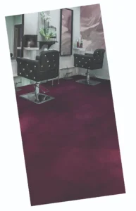 Stained floor in Salon business