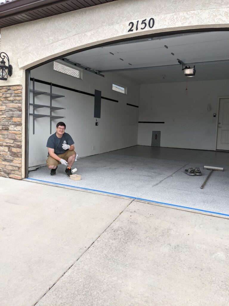 Garage Floor Installation, Coating for garage floor