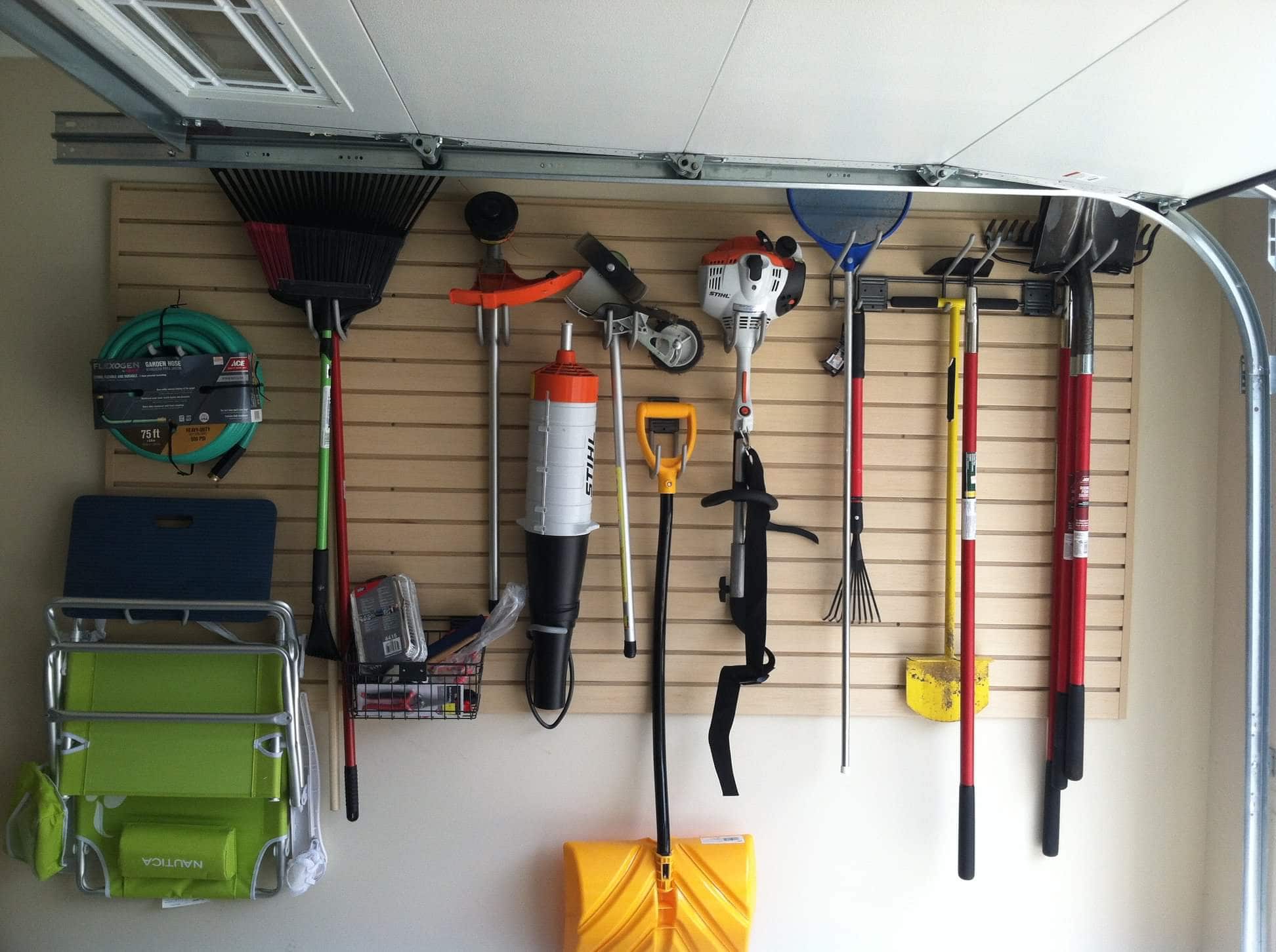 Slide-Lok garage cabinets installed