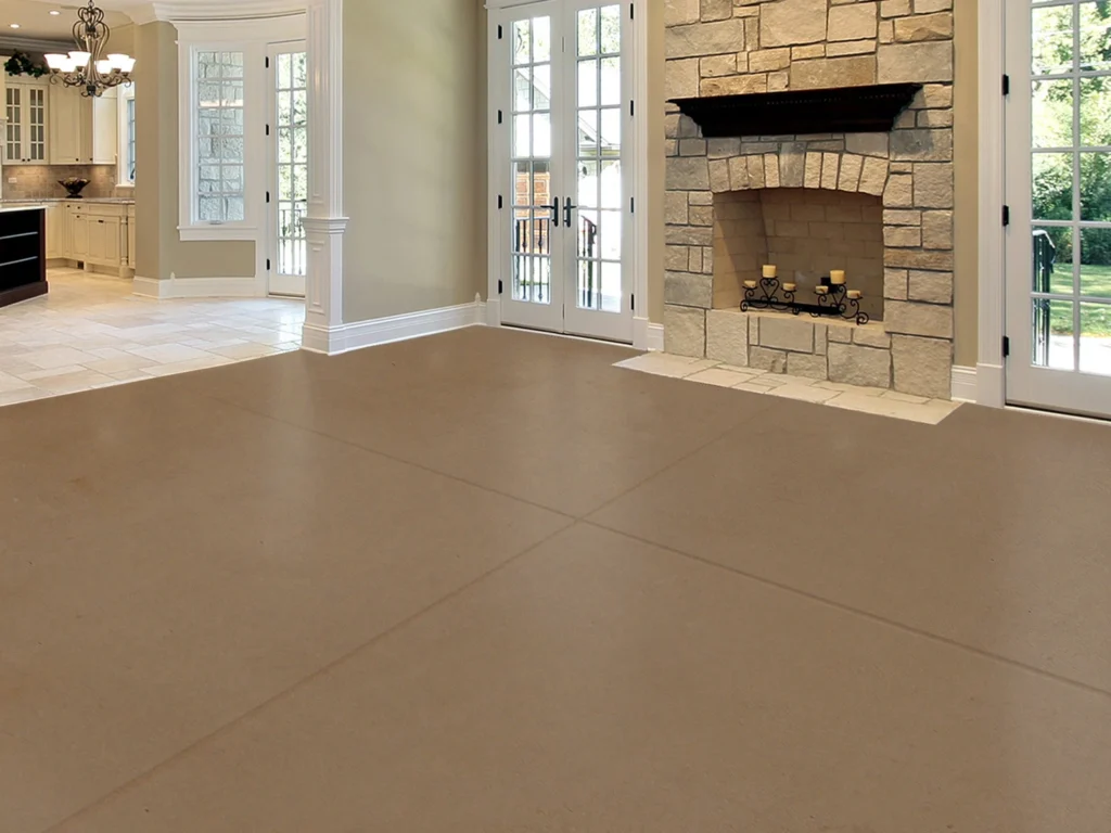 Stained Concrete Living Room