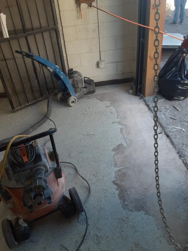 commercial bakery floor grinding