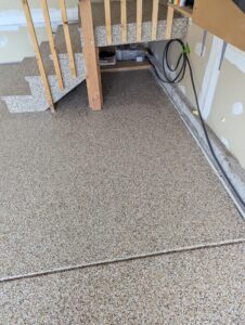 Kissing Camels Carlsbad Flake Polyaspartic garage floor