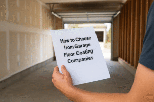 how to choose from garage floor coating companies