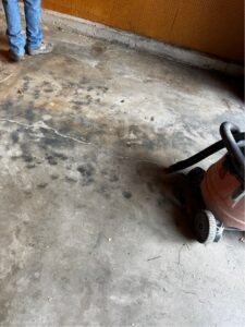 Before photo of garage