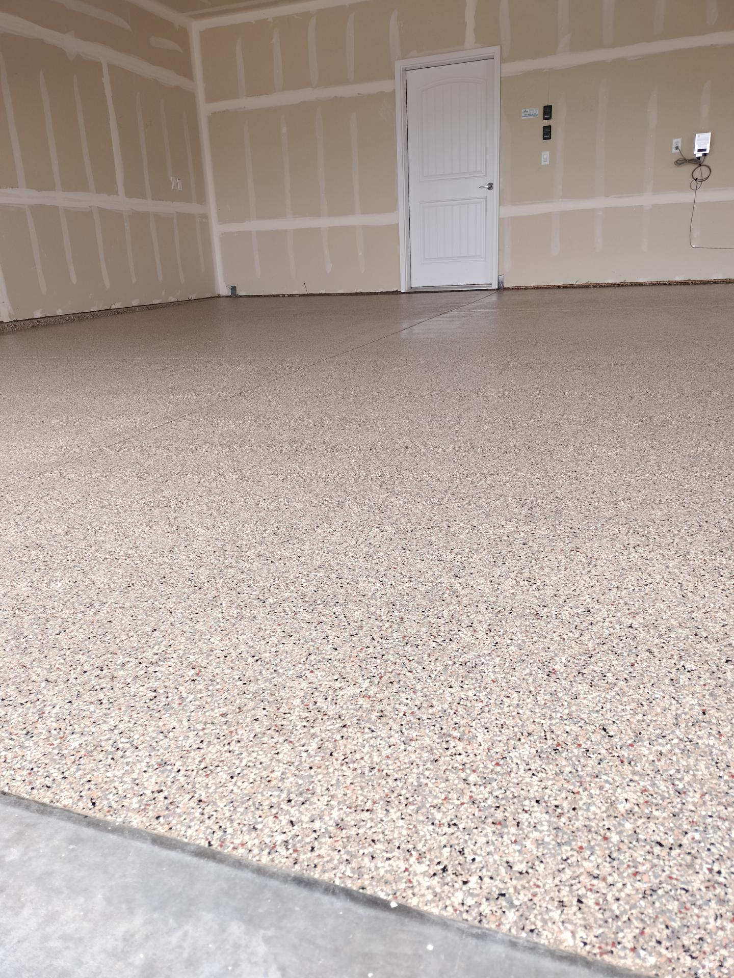 Summer Rose Polyaspartic Garage Floor in Colorado Springs