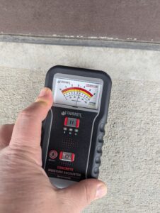 garage floor concrete moister tester