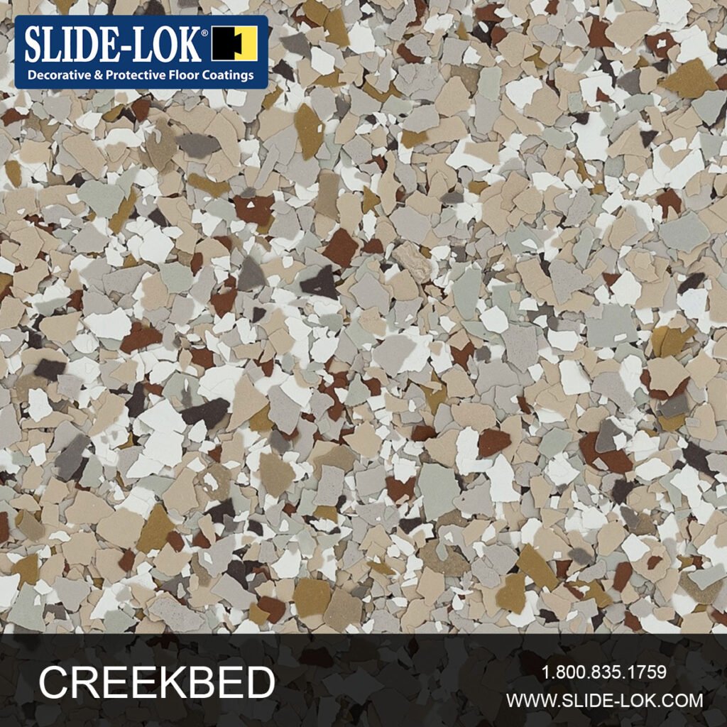 creekbed floor coating flake