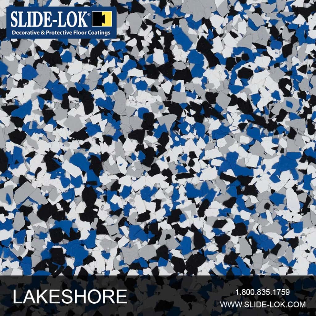 Lakeshore floor coating flake